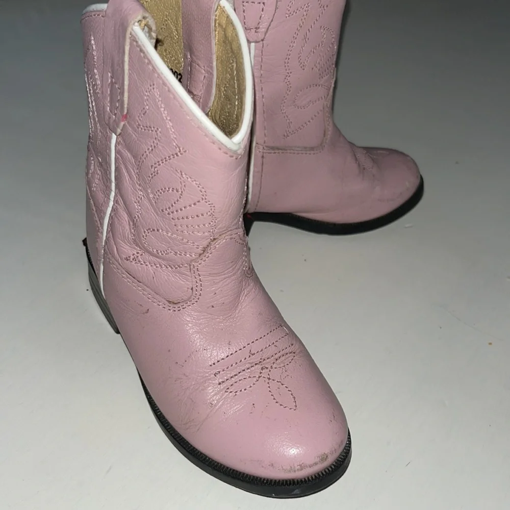 Masterson Boot Co. girls’ pink leather boots 5.5